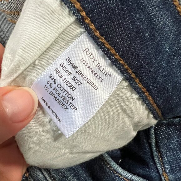 Judy Blue Skinny Fit Jeans size 5/27 - Picture 3 of 5